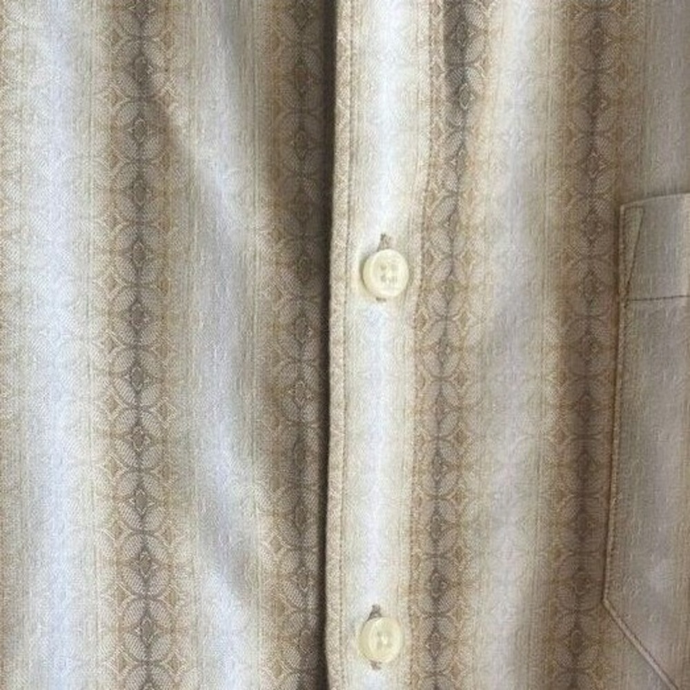 Tommy Bahama Western Striped Star Pattern Button Cotton Long Sleeve Shirt Large - Picture 2 of 6